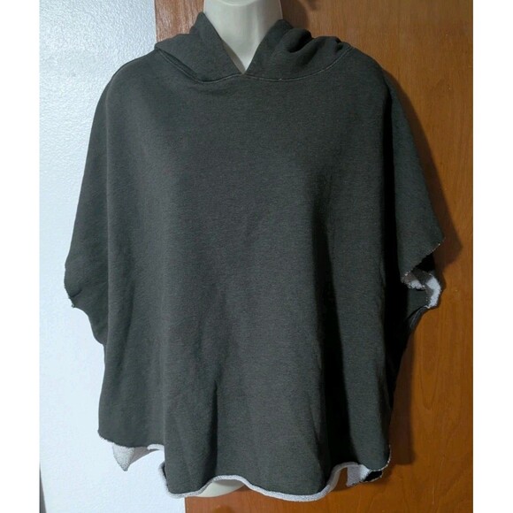 Frank & Eileen Tee Lab Olive Capelet w/ Hood Fleece Sweatshirt Size OS Green - Picture 1 of 9